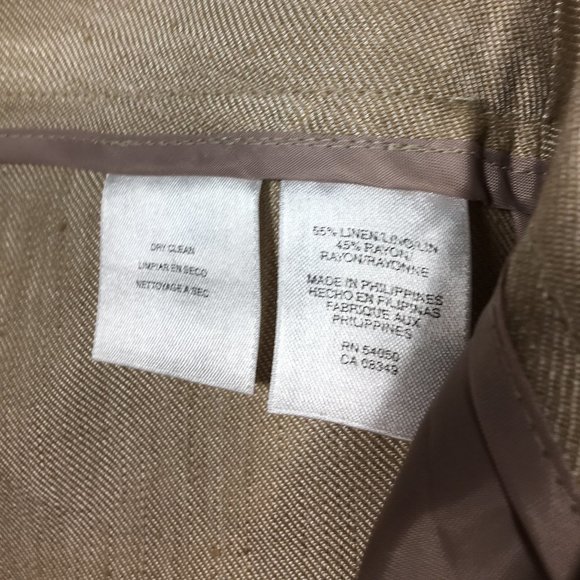 Jones New York Linen-blend Pants 4 - Picture 5 of 6